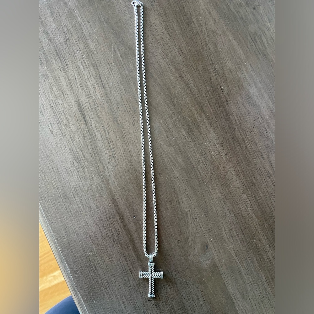 Men’s David Yurman Chevron Cross Pendant